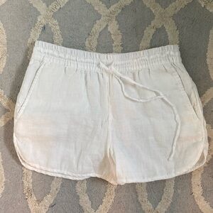 NWOT Club Monaco White Linen Shorts